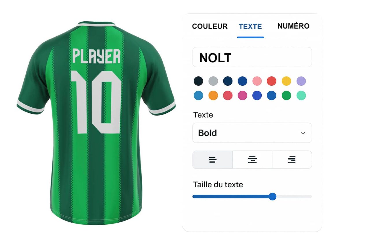 personnalise ton maillot