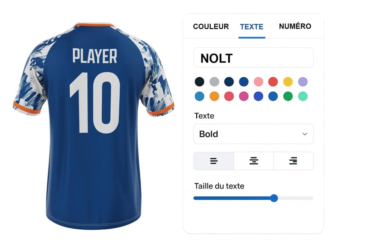 personnalise ton maillot